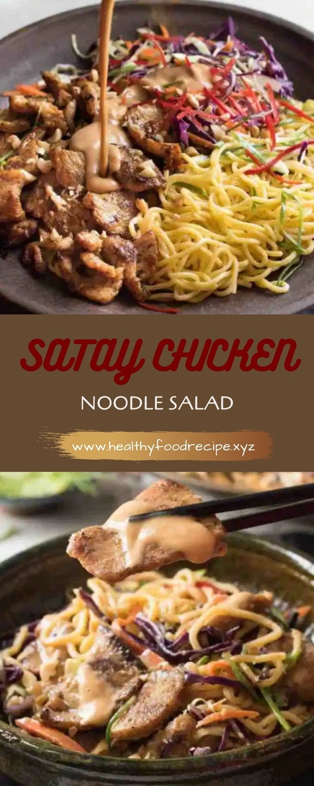 SATAY CHICKEN NOODLE SALAD