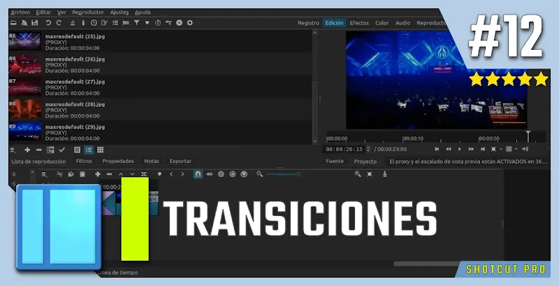 Las transiciones son recursos que tienen como objetivo suavizar el cambio entre escenas dandole un toque más agradable y presentable al vídeo