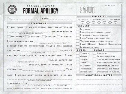 apology