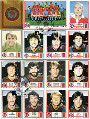 aston villa 1980 1981 panini football 81