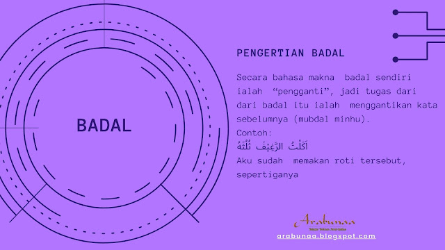 Pengertian Lengkap Tentang Badal 'البدل' dalam Ilmu Nahwu