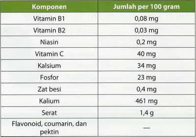 kandungan vitamin buah jeruk