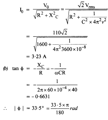 Solutions Class 12 Physics Chapter-7 (Alternating Current)