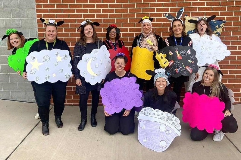 where is the green sheep group costume ideas for teachers