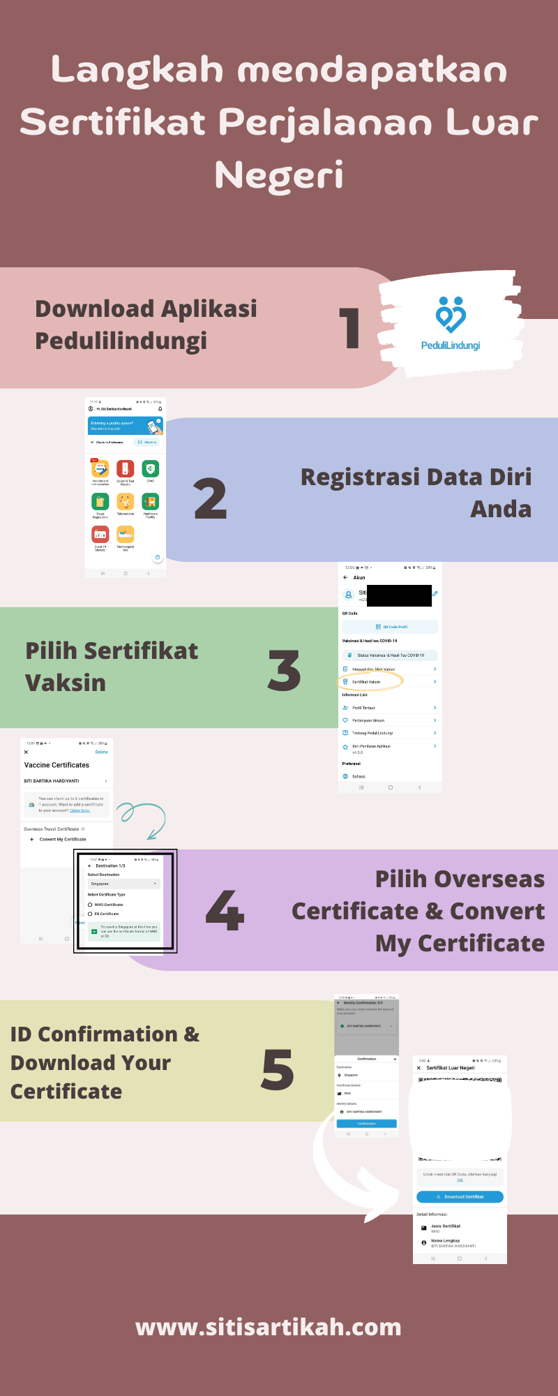 sertifikat perjalanan luar negeri