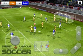 Screenshots of the Dream League Soccer for Android tablet, phone.