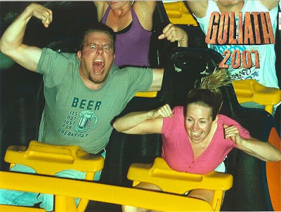 Funny facial expressions of people on roller coaster www.coolpicturegallery.net