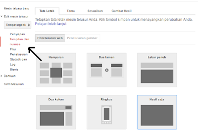 cara membuat google custom search di Blogspot