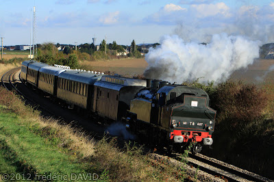 train vapeur campagne circulation vintage locomotive 141 TB 407 AJECTA Seine-et-Marne