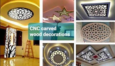 ديكورات الخشب المحفور  CNC carved wood decorations