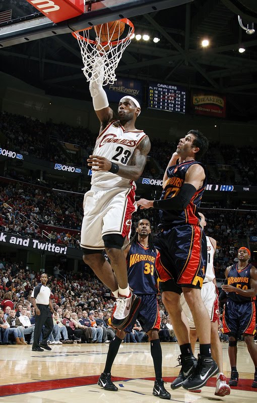 lebron james dunk 2010. Two Lebron dunks for the price