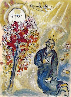 Marc Chagall: Moses and the Burning Bush