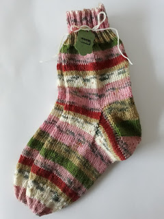 selbst gestrickte Socken