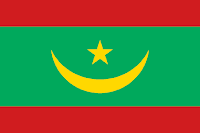 Atual bandeira da Mauritânia