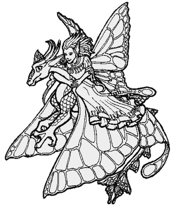 fairy coloring pages