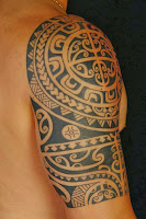 polynesian shoulder tattoo