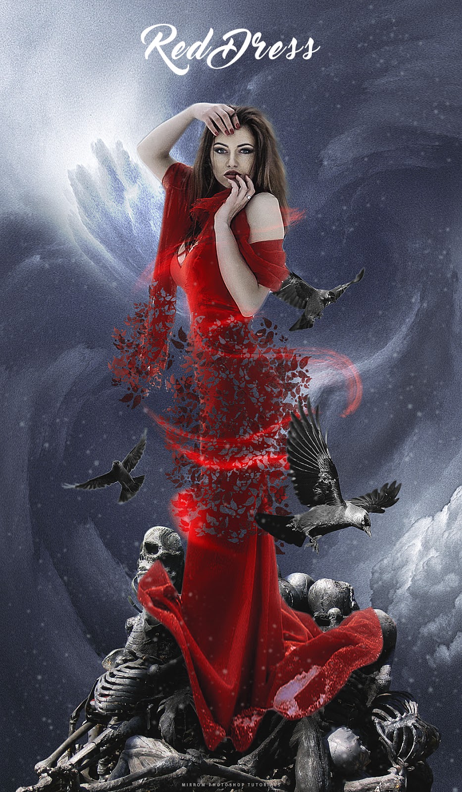 Create a Red Dress Concept Art Photo Manipulation In Photoshop