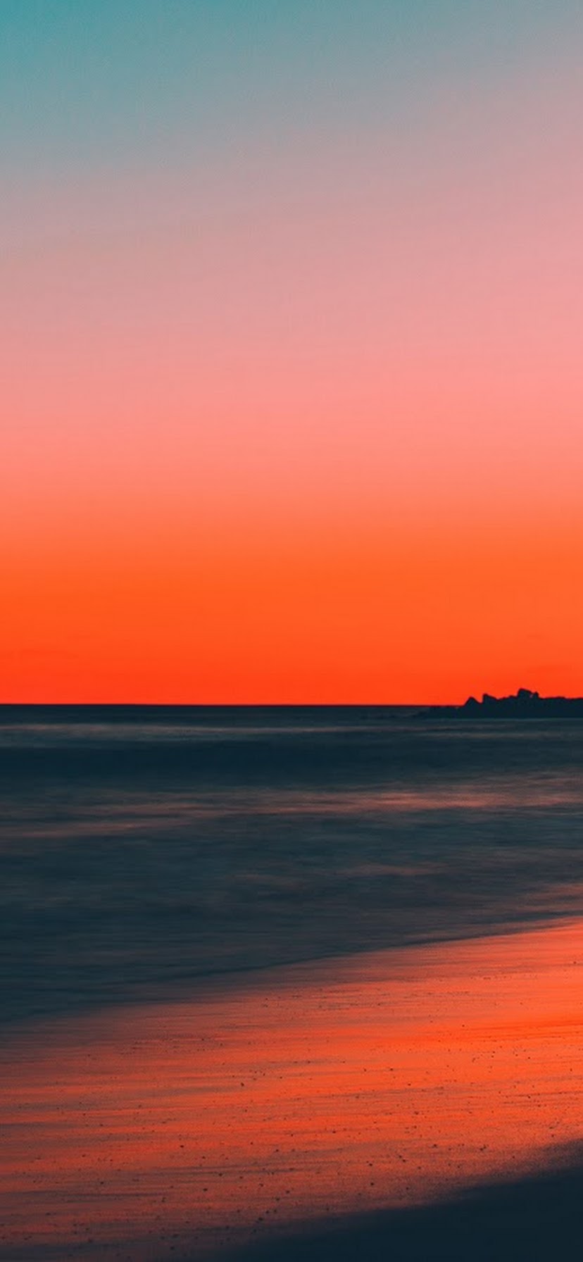 Sunset Beach Sea Horizon Scenery 8k Wallpaper 165