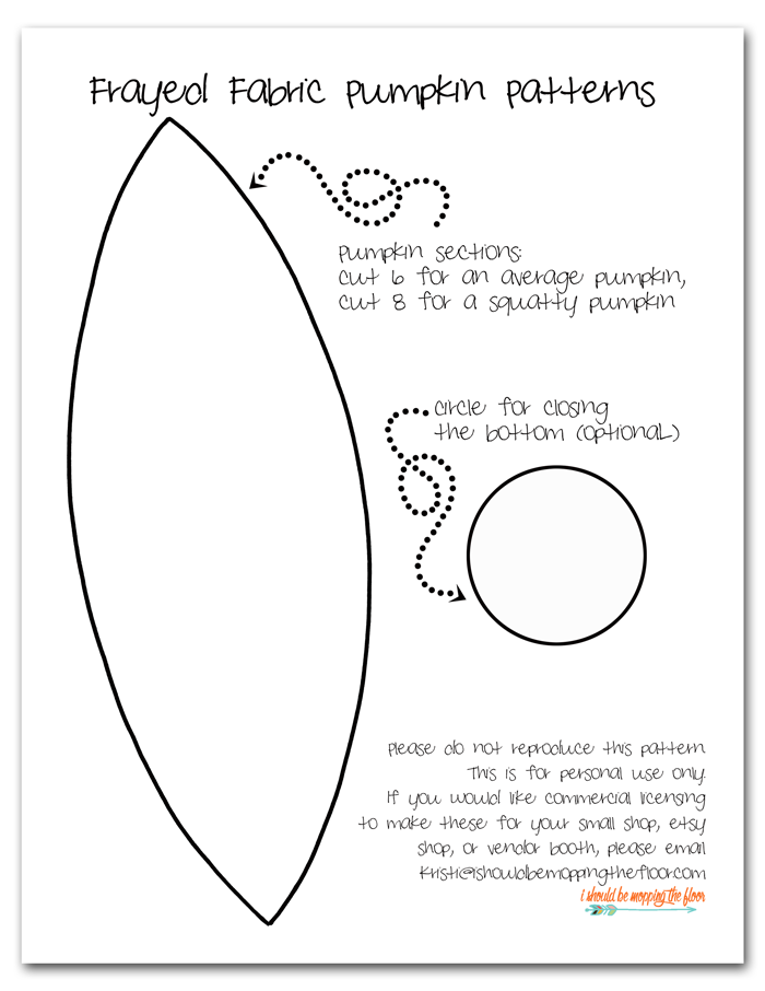 Fabric Pumpkin Pattern