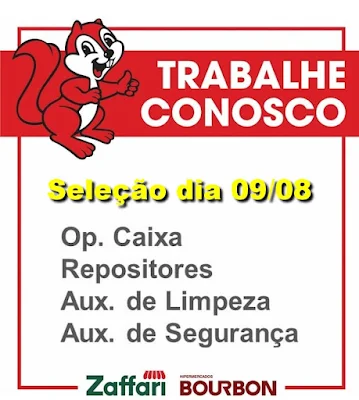 Zaffari abre vagas para Limpeza, Caixa, Repositor e Segurança em Porto Alegre