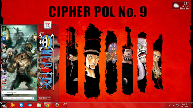 Theme One Piece Cho win 7