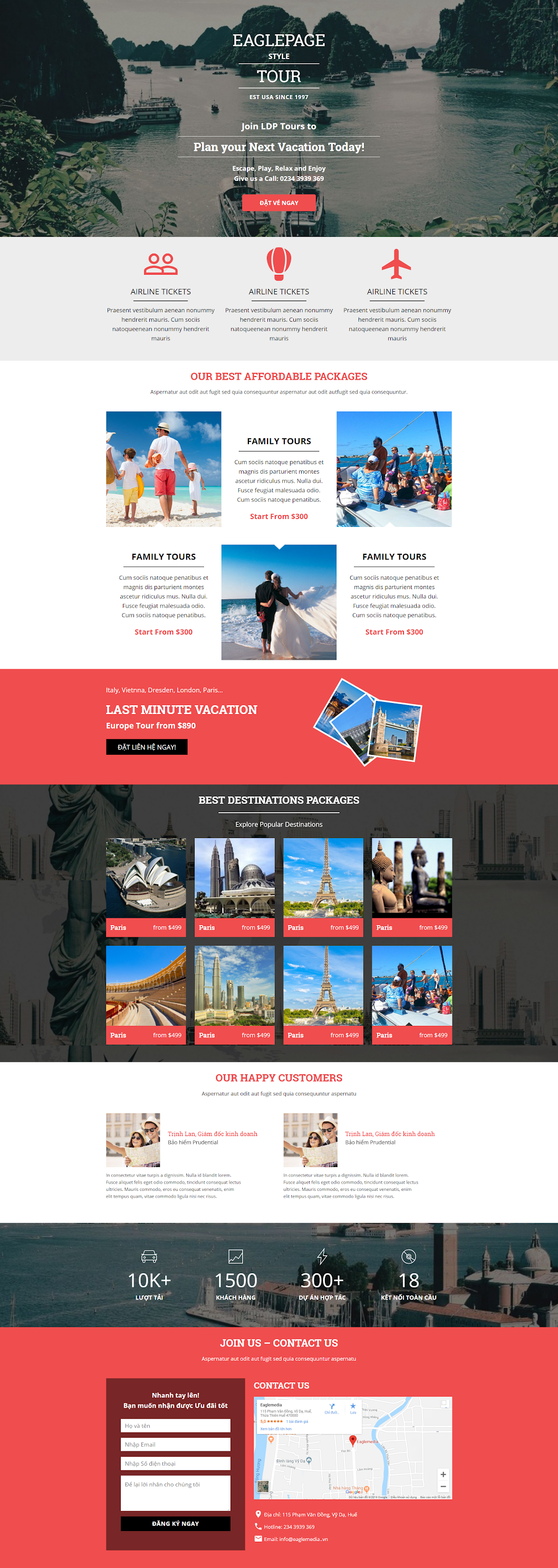 MẪU WEBSITE LANDINGPAGE DU LỊCH WN014