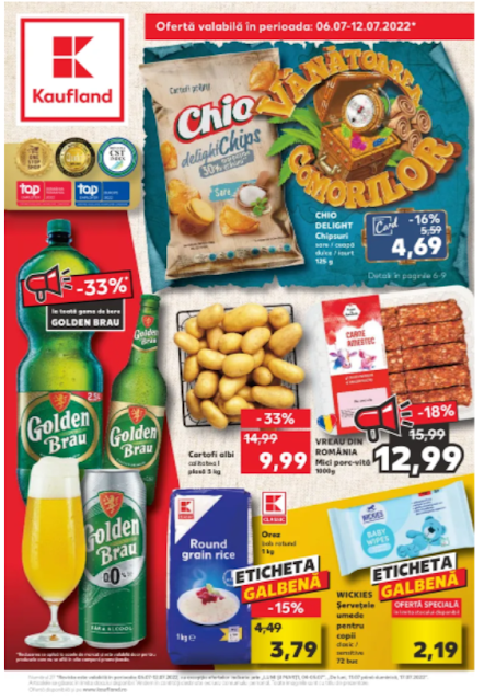 Kaufland Promotii + Catalog - Brosura 6-12.07 2022 →  VANATOAREA COMORILOR | Pana la -50% Oferte Kaufland Card | Ofertele STARTUL SAPTAMANII 04.07