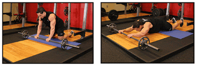 Barbell Ab Rollout – On Knees