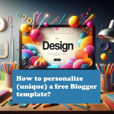 How to personalize (unique) a free Blogger template? foto