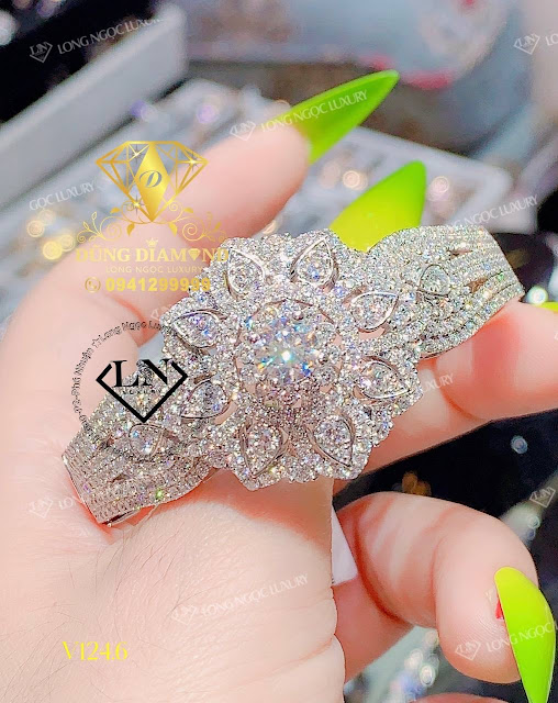 Vòng Nữ Kim Cương Thiên Nhiên Siêu Đẹp V124.6