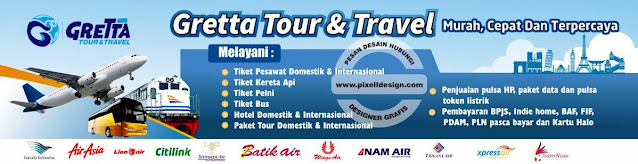 Iklan Banner Spanduk Promosi Wisata dan Travel Agen