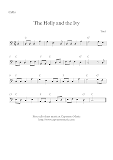 The Holly And The Ivy cello sheet music