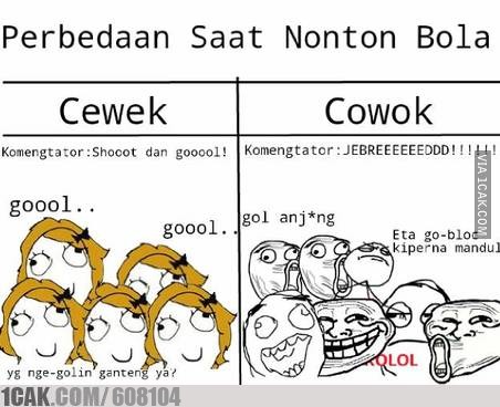 14 Meme Lucu 'Perbedaan Cowok dan Cewek Saat Nonton' Ini Kocak Banget