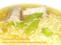 Instant Noodle Soup with Canned Salmon