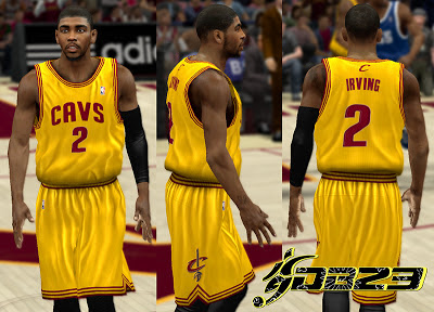 NBA 2K13 Cleveland Cavaliers Alternate Yellow Jersey Patch