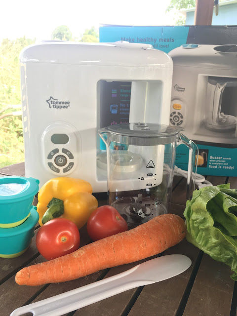 make homemade baby food with the tommy tippee steamer blender