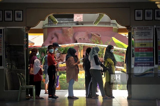 Lebih 300 pelajar, guru SK Pekan 1 di Labuan jalani ujian Covid-19