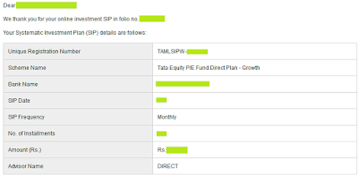 Tata Mutual Fund - Online SIP