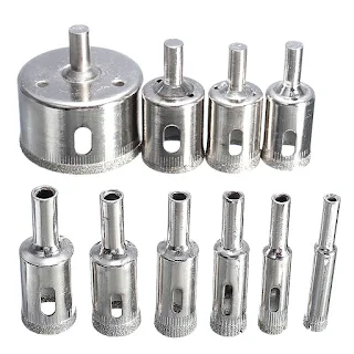 Drill Bit Hole Saw Round Cut Glass Marble Cutter Round Craft Bottle Cuts Hown-store
