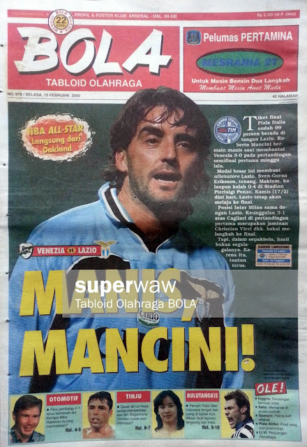 Tabloid BOLA: MANIS MANCINI!