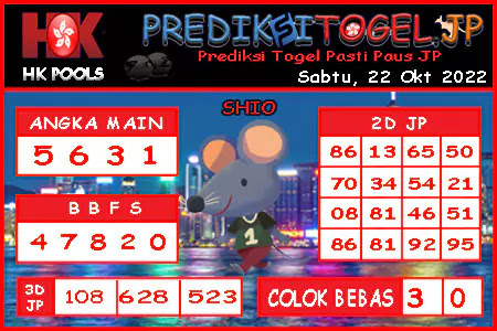 Prediksi Togel Hongkong JP Sabtu 22 Oktober 2022