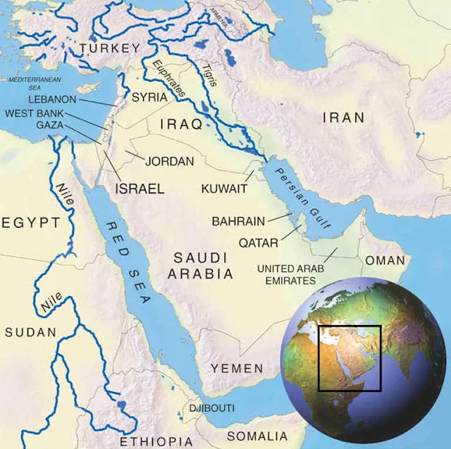 Image Attribute: The three major river basins of the Middle East