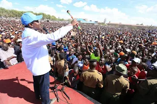 Kalonzo Musyoka in Kajiado insisting people vote for NASA to inorder to be out of troubles. PHOTO | Courtesy