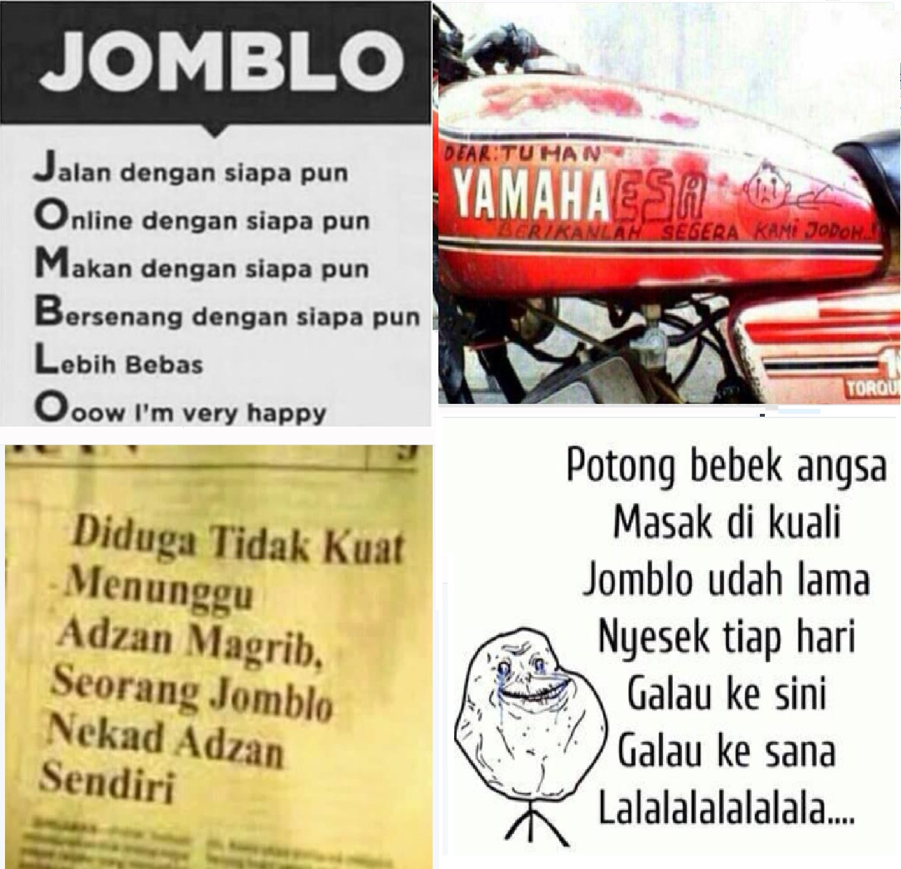 Meme Lucu Valentine Jomblo Stok Gambar Lucu