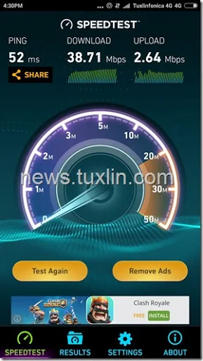 Benchmark Xiaomi Redmi Note 3 Pro Speedtest