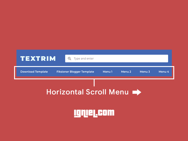 Horizontal Scroll Menu