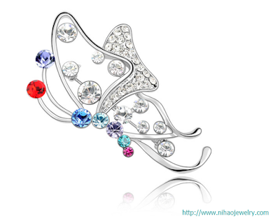 Austrian crystal brooch - Ya Butterfly