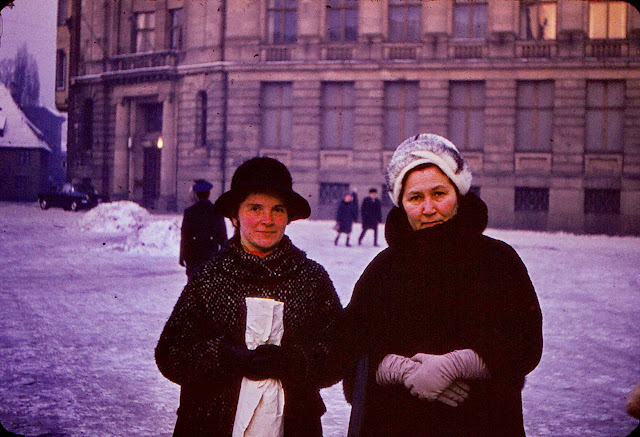 1971 год. Рига. Администратор Рижской филармонии Валда Балоде и Советская оперная певица Ирина Константиновна Архипова 