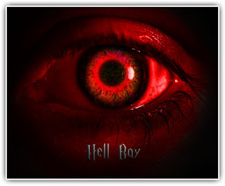 Membuat Poster Film Hell Boy