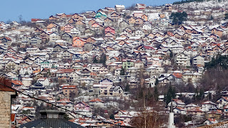 Built up the mountains in Sarajevo